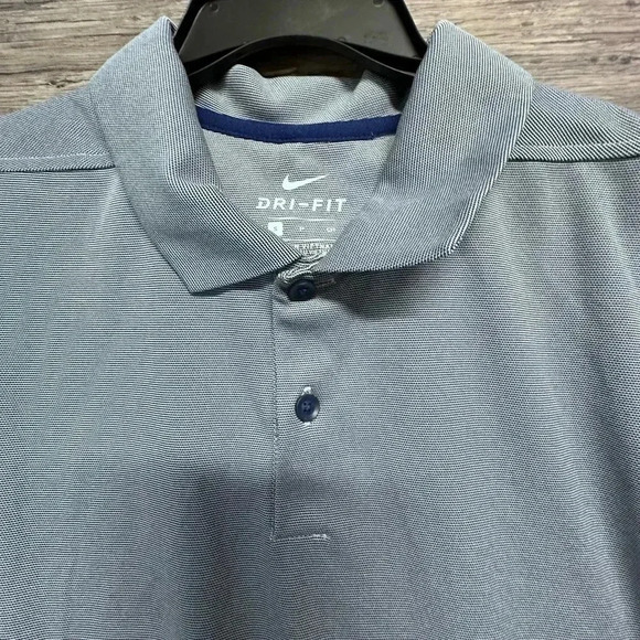 Nike Mens Dri Fit Gray Polo Shirt - Picture 3 of 5